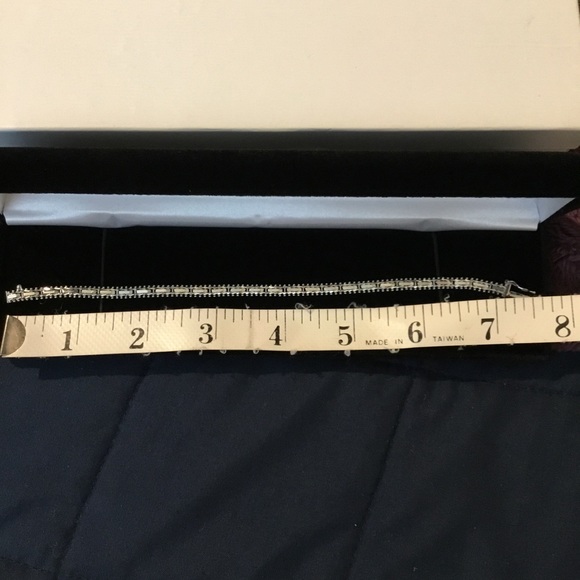 NWOT 14K White Imperial Gold Designer Bracelet, 7 1/4” - Picture 4 of 10